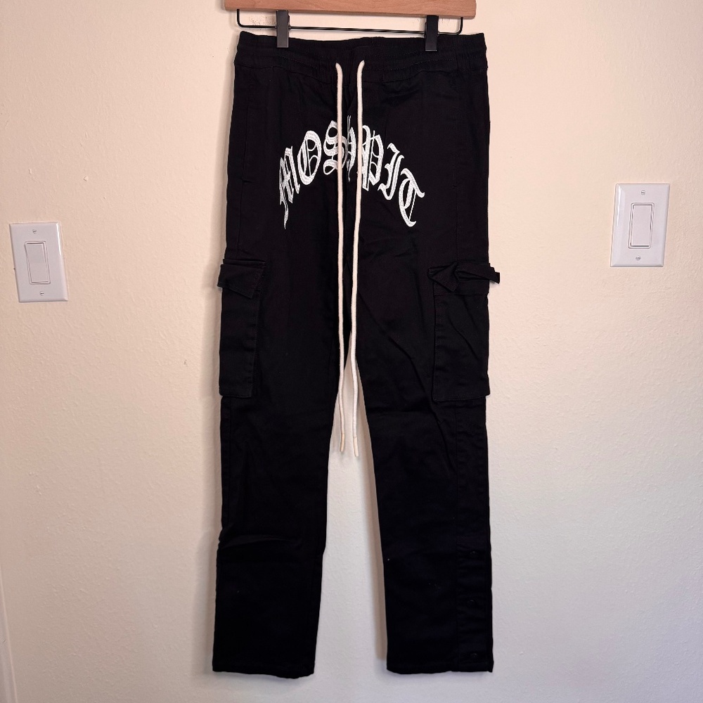 KDNK Moshpit Cargo Pants Men's SM Black Streetwear Punk Grunge